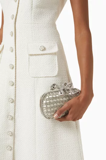 Crystal Clutch in Chainmail & Fabric
