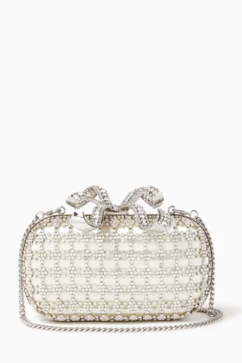 Crystal Clutch in Chainmail & Fabric