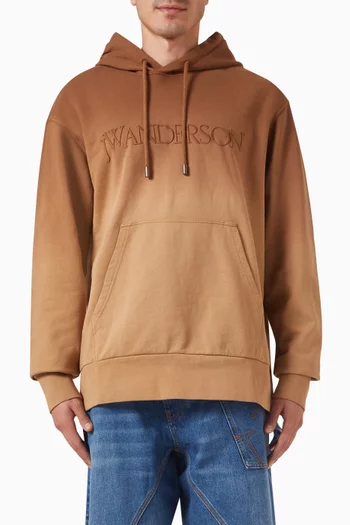 Embroidered-logo Hoodie in Organic Cotton