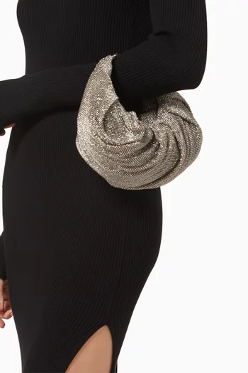 Small Yennefer Bag in Rhinestone Mesh