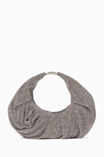 Small Yennefer Bag in Rhinestone Mesh