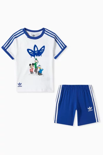 x Disney Mickey Mouse T-shirt & Shorts Set in Cotton-jersey