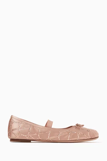 Toile Iconographe Ballet Flats in Satin