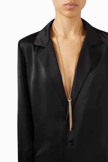 Cassandre Tassel Necklace in Gold-tone Metal
