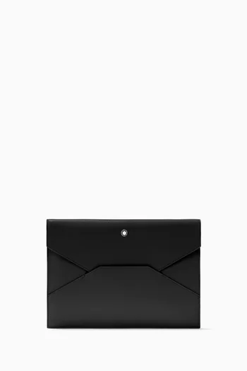 Sartorial Envelope Pouch in Leather