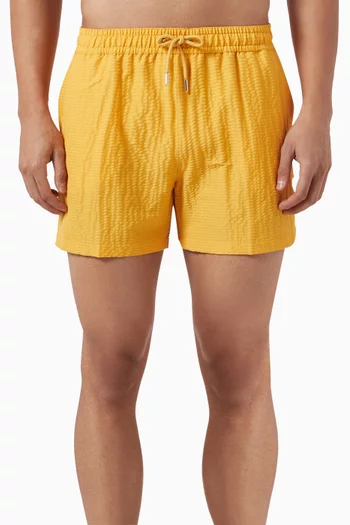 Classic Swim Shorts in Seersucker-fabric