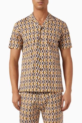 Hydra Resort Shirt in Cotton-poplin