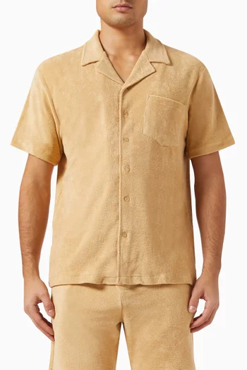 Short-sleeve Shirt in Organic Cotton Terry