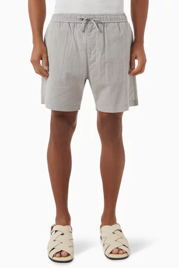 Drawstring Shorts in Seersucker