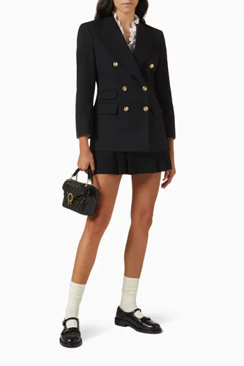 Toscane Double-Breasted Suit Jacket in Wool-blend