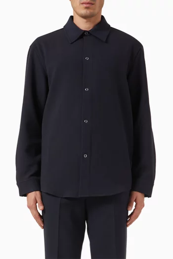 Button-up Shirt in Viscose-blend