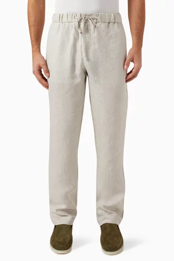 Drawstring Pants in Linen