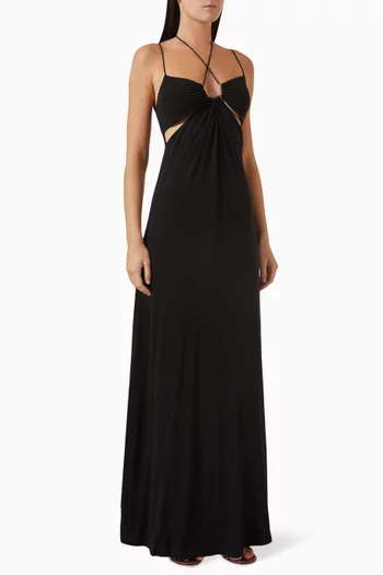 Holly Grove Maxi Dress in Viscose-crepe Jersey