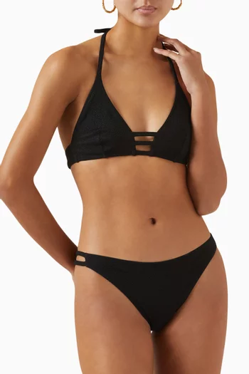 Oceanside Bikini Top in Lurex