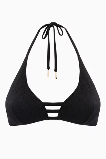 Oceanside Bikini Top in Lurex