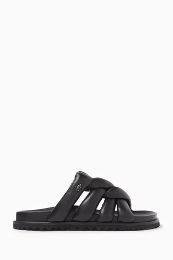 Kes Flat Sandals in Nappa Leather