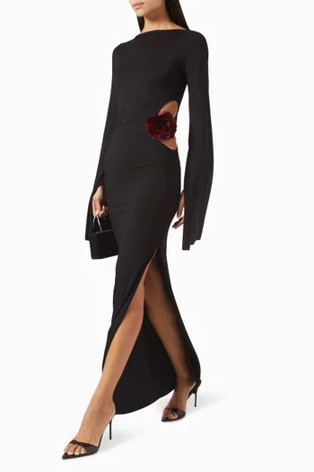 Paloma Cut-out Floral Maxi Dress