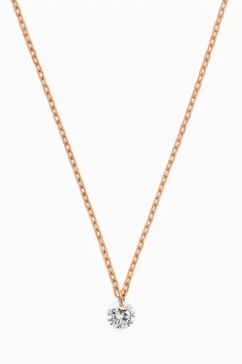 Danaé Diamond Necklace in 18kt Rose Gold