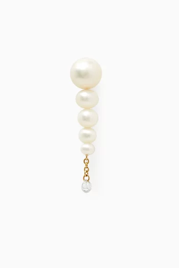 Rivire Pearl Single Earring in 18kt Gold