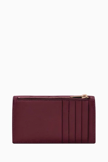 Cassandre Matelassé Fragments Flap Card Case in Lambskin Leather