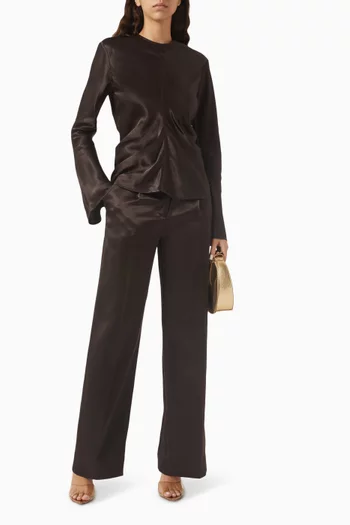 Polly Top in Shiny Viscose-blend