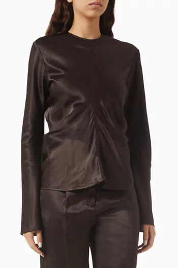 Polly Top in Shiny Viscose-blend
