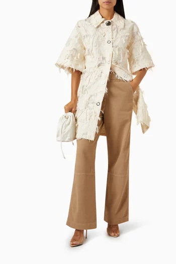 Harrison Straight-leg Pants in Cotton Twill