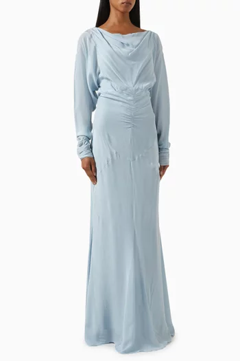 Harmony Maxi Dress in Crepe de Chine