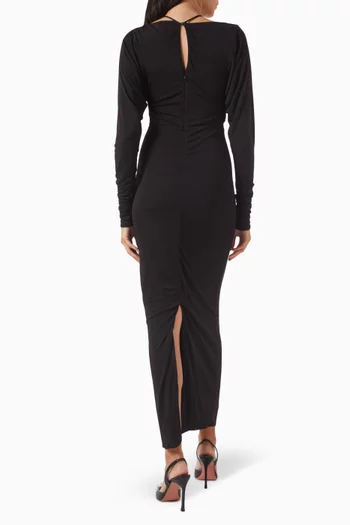Eros Midi Dress in Viscose Jersey