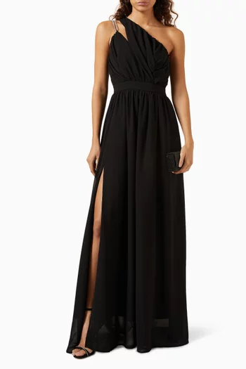 Augusut One-shoulder Maxi Dress