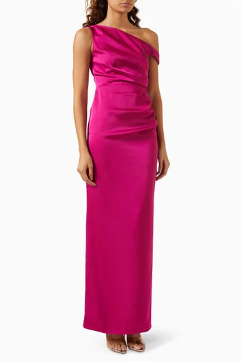 Kaira Maxi Dress in Satin