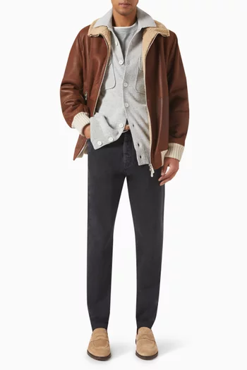 Iconic Fit Jeans in Greyscale Denim