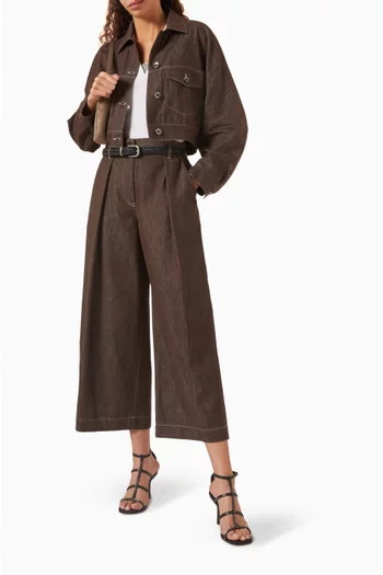 V-neck Top in Jersey