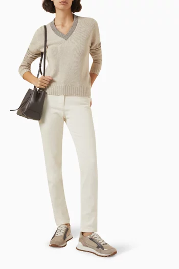 Logo-patch Straight-leg Jeans in Denim