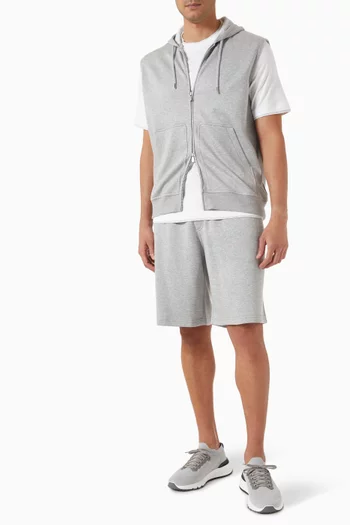 Sleeveless Sweatshirt in Jersey