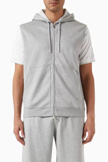 Sleeveless Sweatshirt in Jersey
