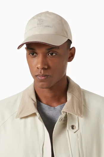 Embroidered-logo Baseball Cap