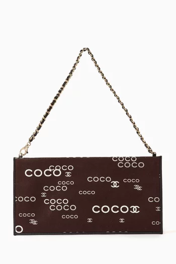 Coco Clutch Bag in Canvas