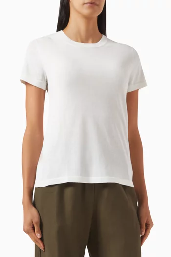 Perfect Knit T-shirt in Silk