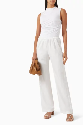 Sleeveless Twist Top in Viscose Jersey