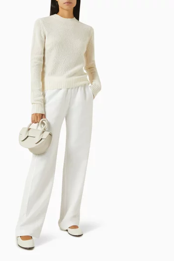 Easy Crew Neck Sweater in Cashmere
