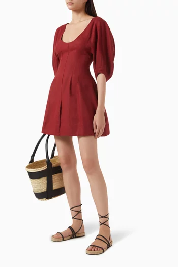 Raynara Mini Dress in Linen
