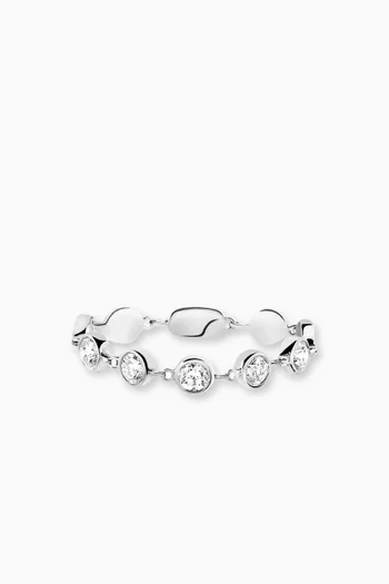 D-Vibes Diamond Ring in 18kt White Gold