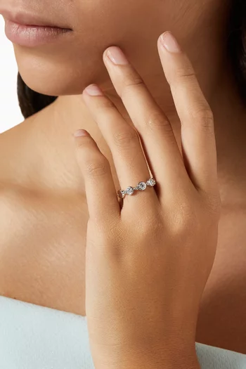D-Vibes Diamond Ring in White Gold