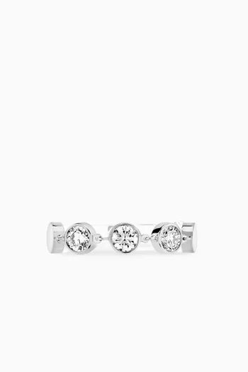 D-Vibes Diamond Ring in White Gold