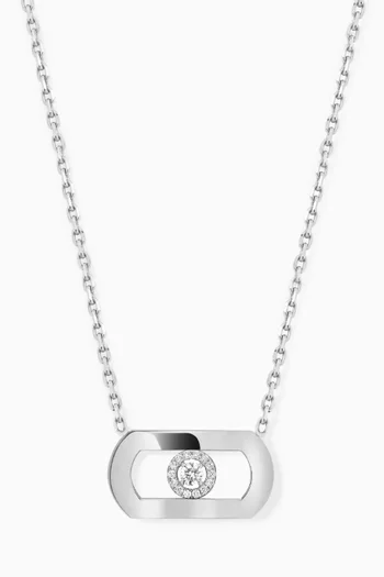 So Move Diamond Necklace in 18kt White Gold