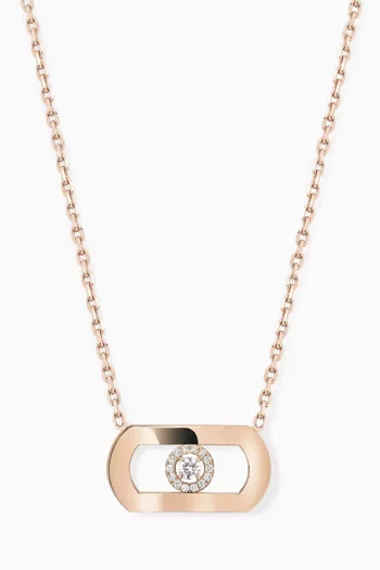 So Move Diamond Necklace in 18kt Rose Gold
