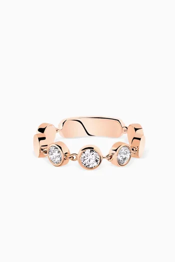 D-Vibes Diamond Ring in 18kt Rose Gold