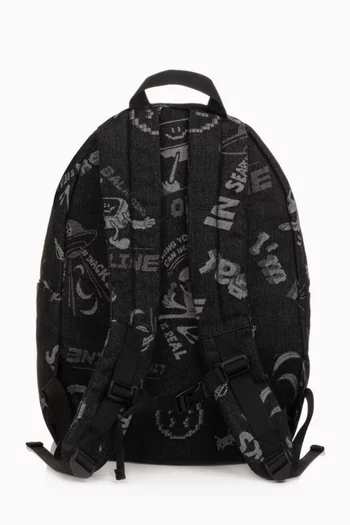 Mio Comic-print Backpack in Cotton