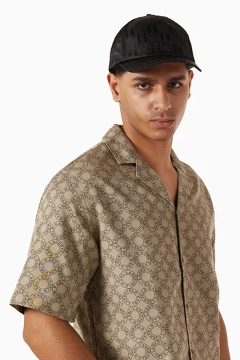 K/Etch Monogram Baseball Cap in Jacquard